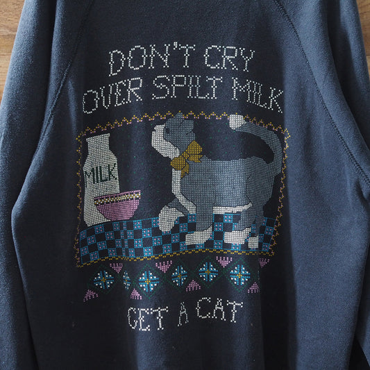Don’t Cry Over Spilt Milk Sweatshirt / 80s / Made in USA