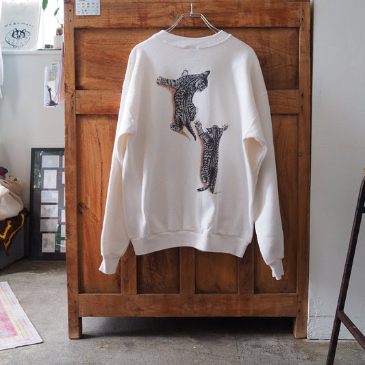 HEP CAT Climbing Kitties Sweatshirt / 90s