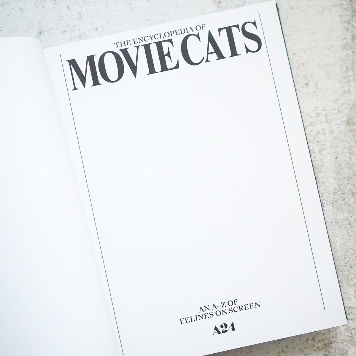 THE ENCYCLOPEDIA OF MOVIE CATS: AN A-Z OF FELINES ON SCREEN
