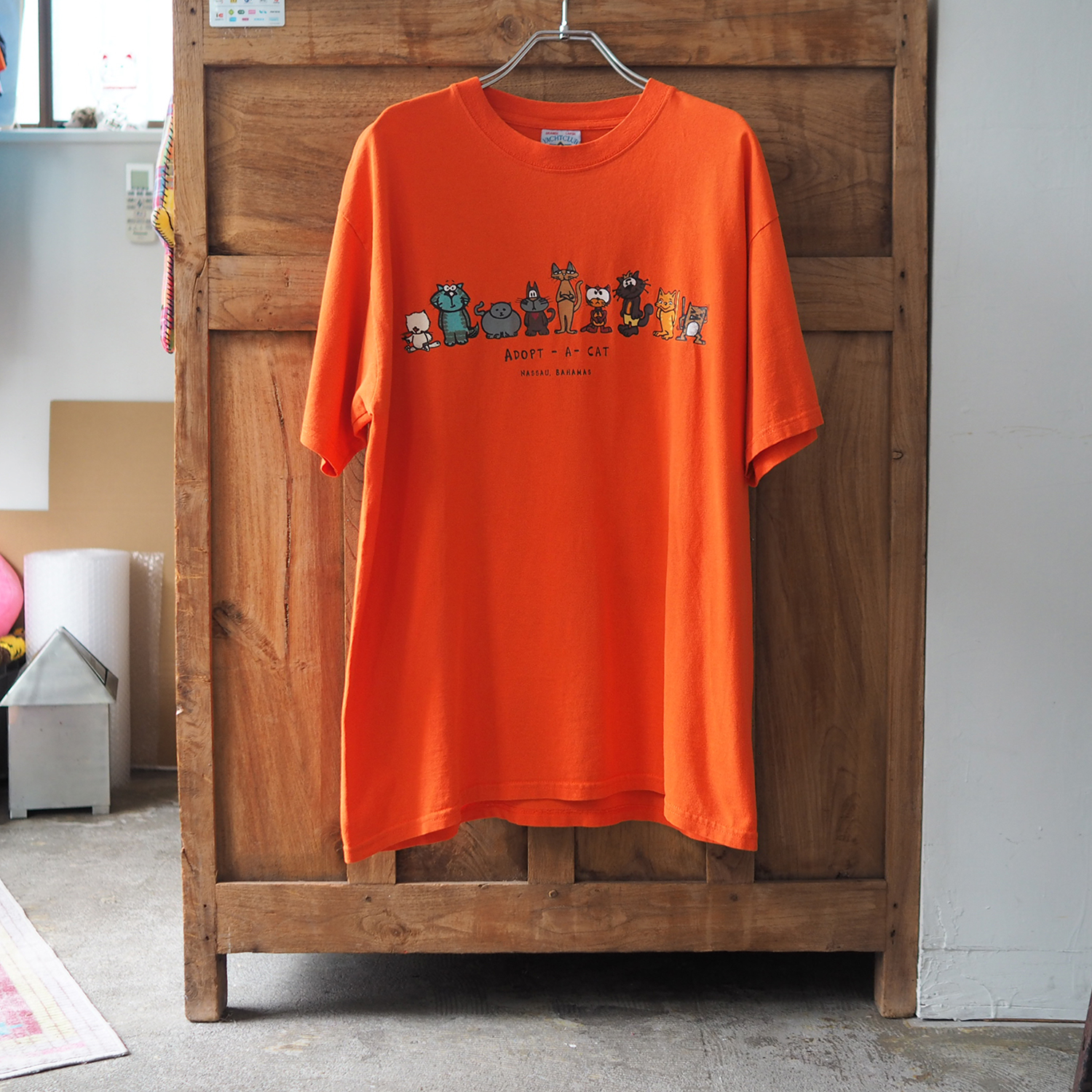 Adopt a Cat Tee / 90s - ネコ古着 - フレーメンストア