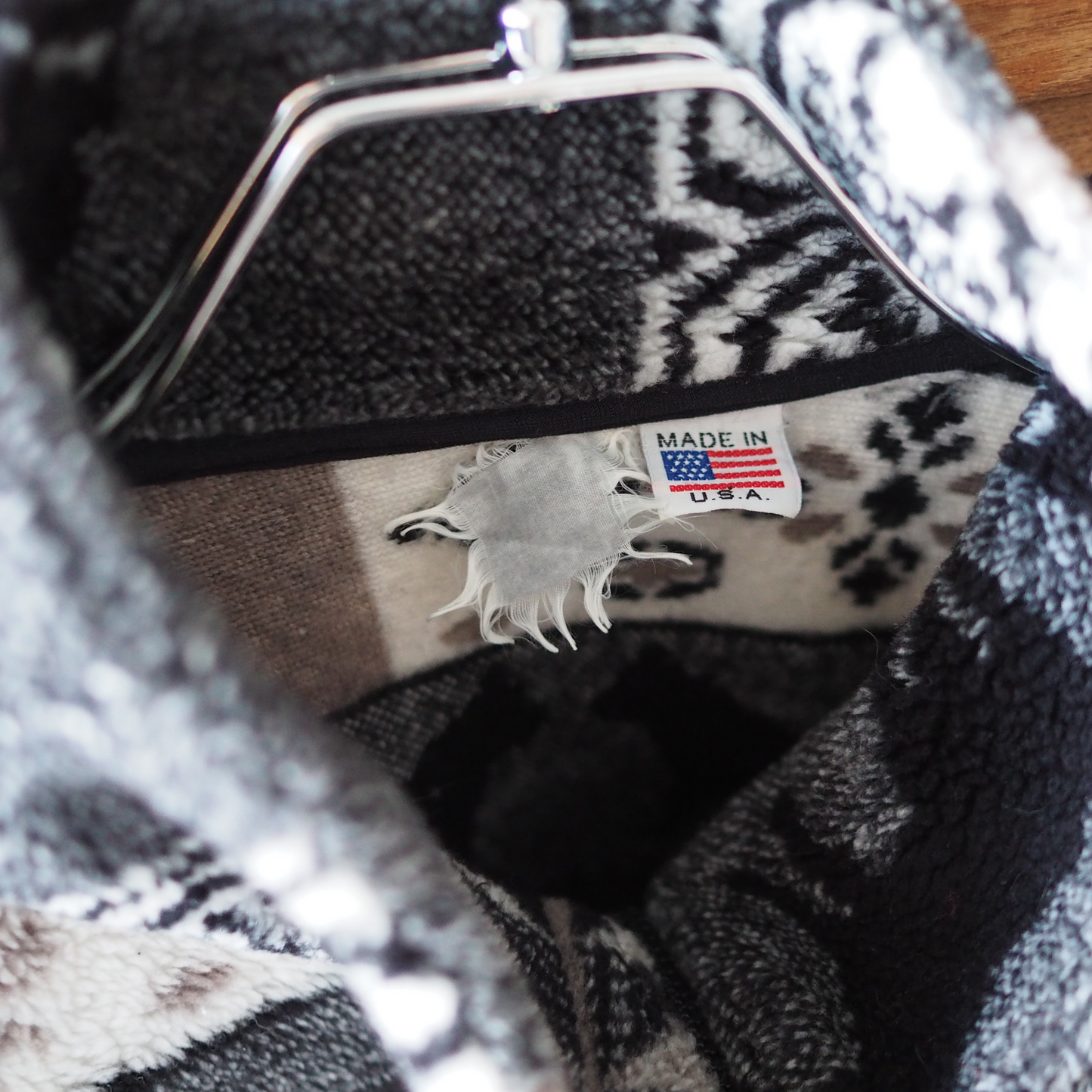 Mazmania All-Over Cats Print Fleece Jacket / 90s / Made in USA