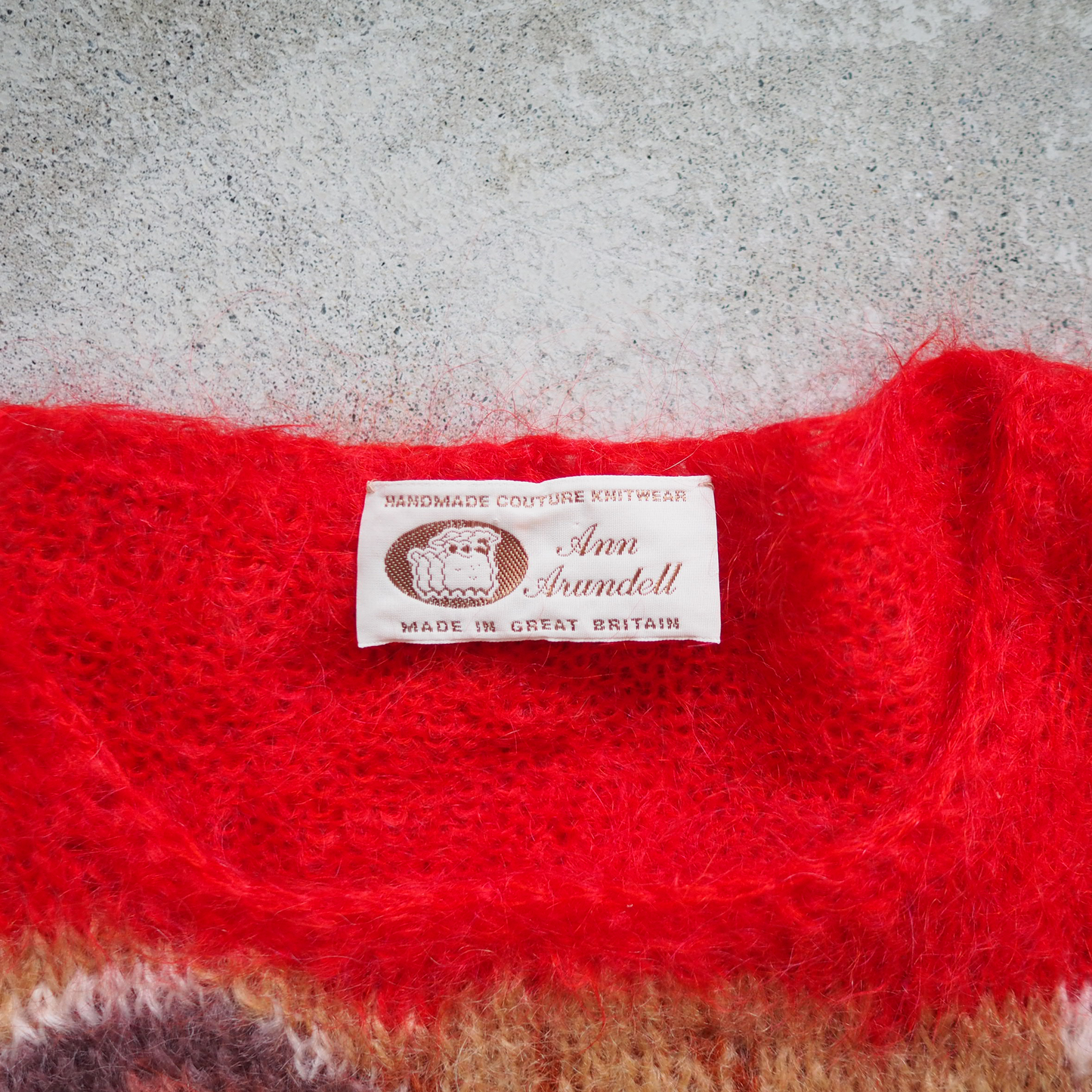 Ann Arundell Mohair Knit / Ginger & Red