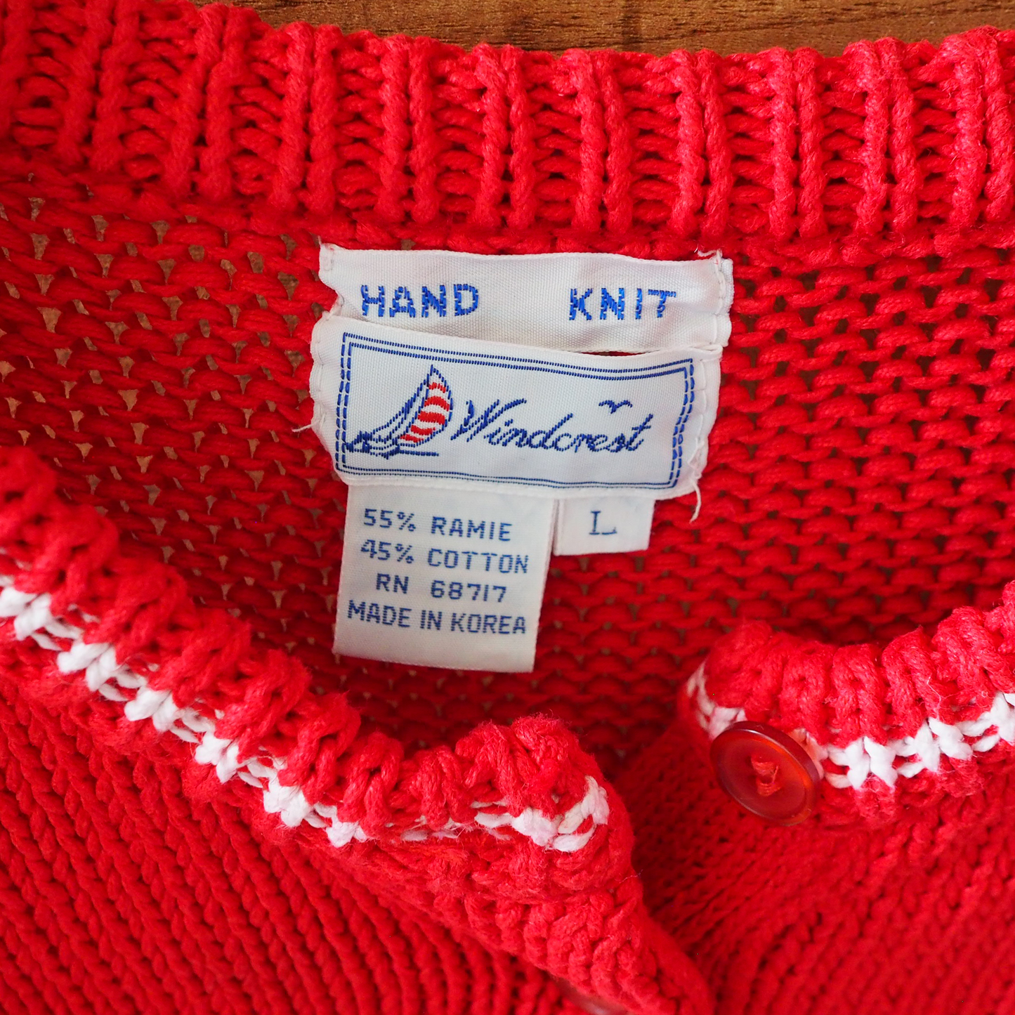Tricolor Knit Vest / 90s