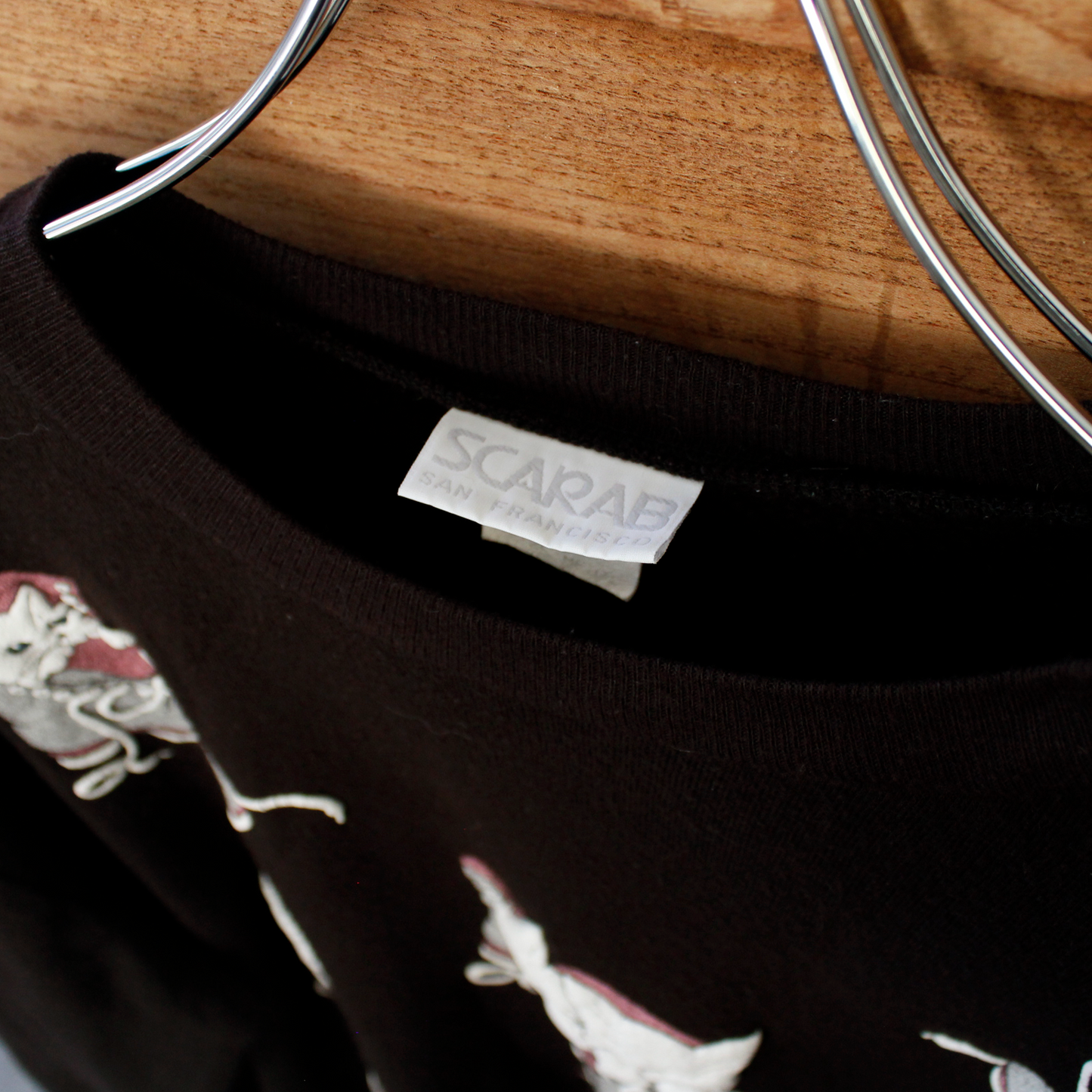 Cat in Sneaker Sweater / 80s / Made in USA