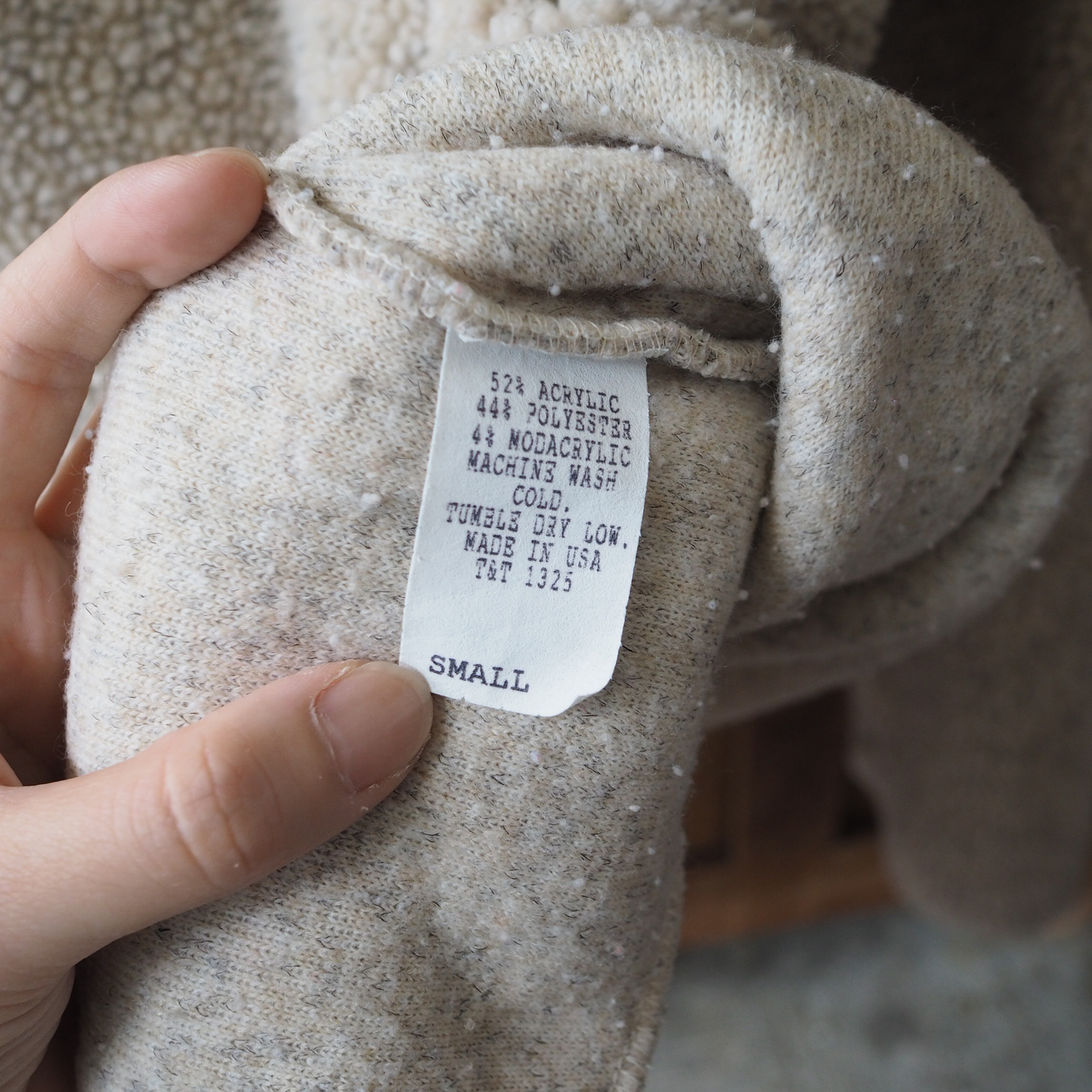 Cat Face Fleece Pullover / 90s / Made in USA