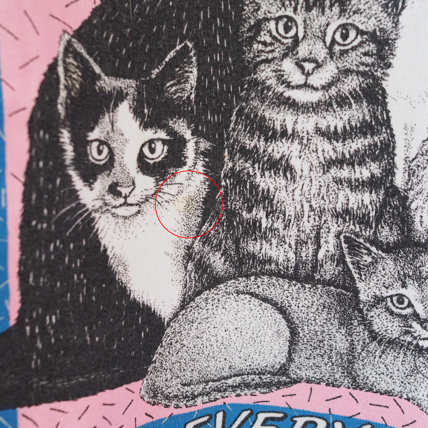 HEP CAT Cat Hair Everywhere Sweat / 80s / Made in USA