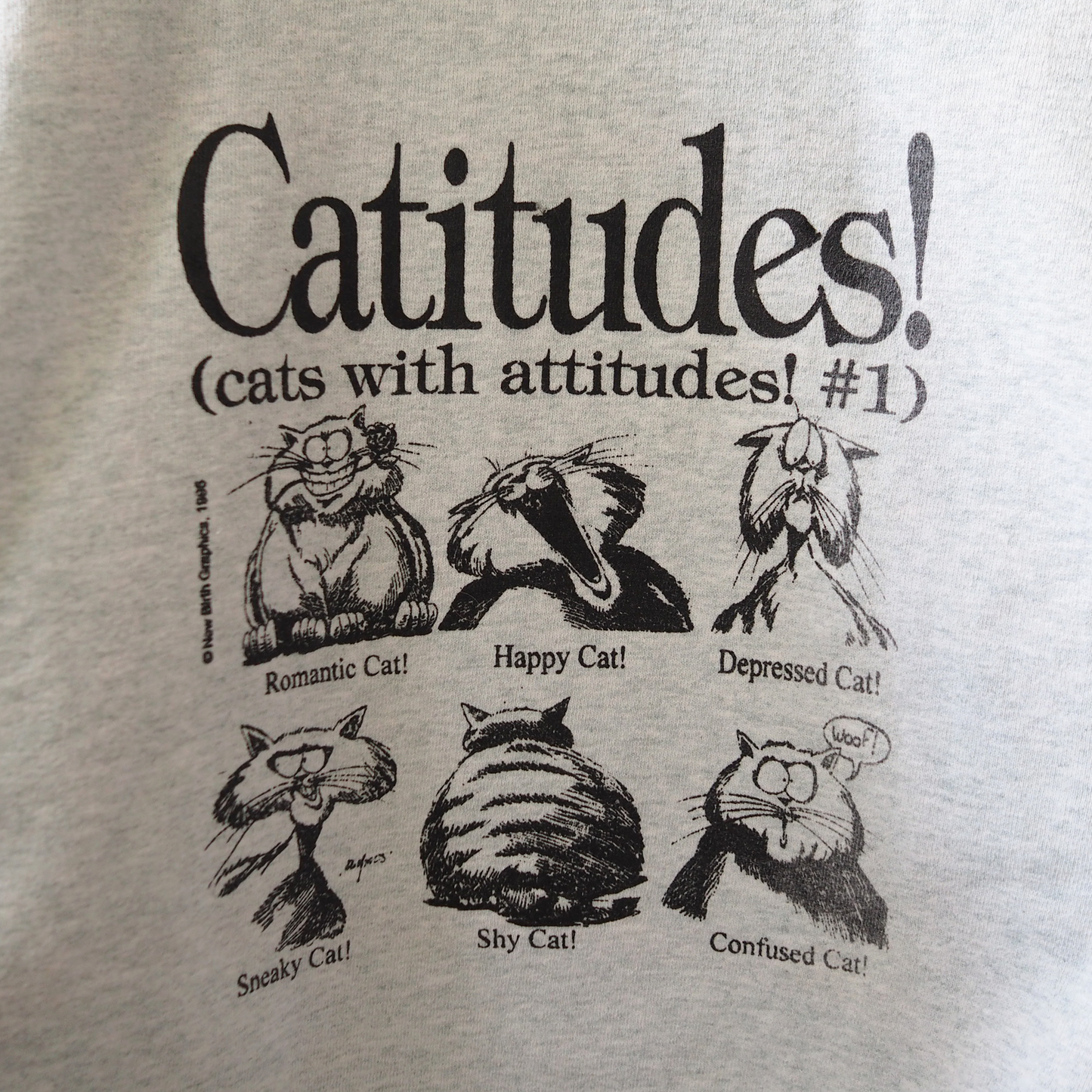Catitudes! Sweat / 90s / Made in USA