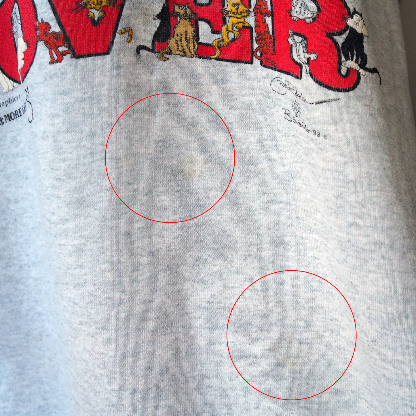 Cat Lover Sweat / 90s / Made in USA