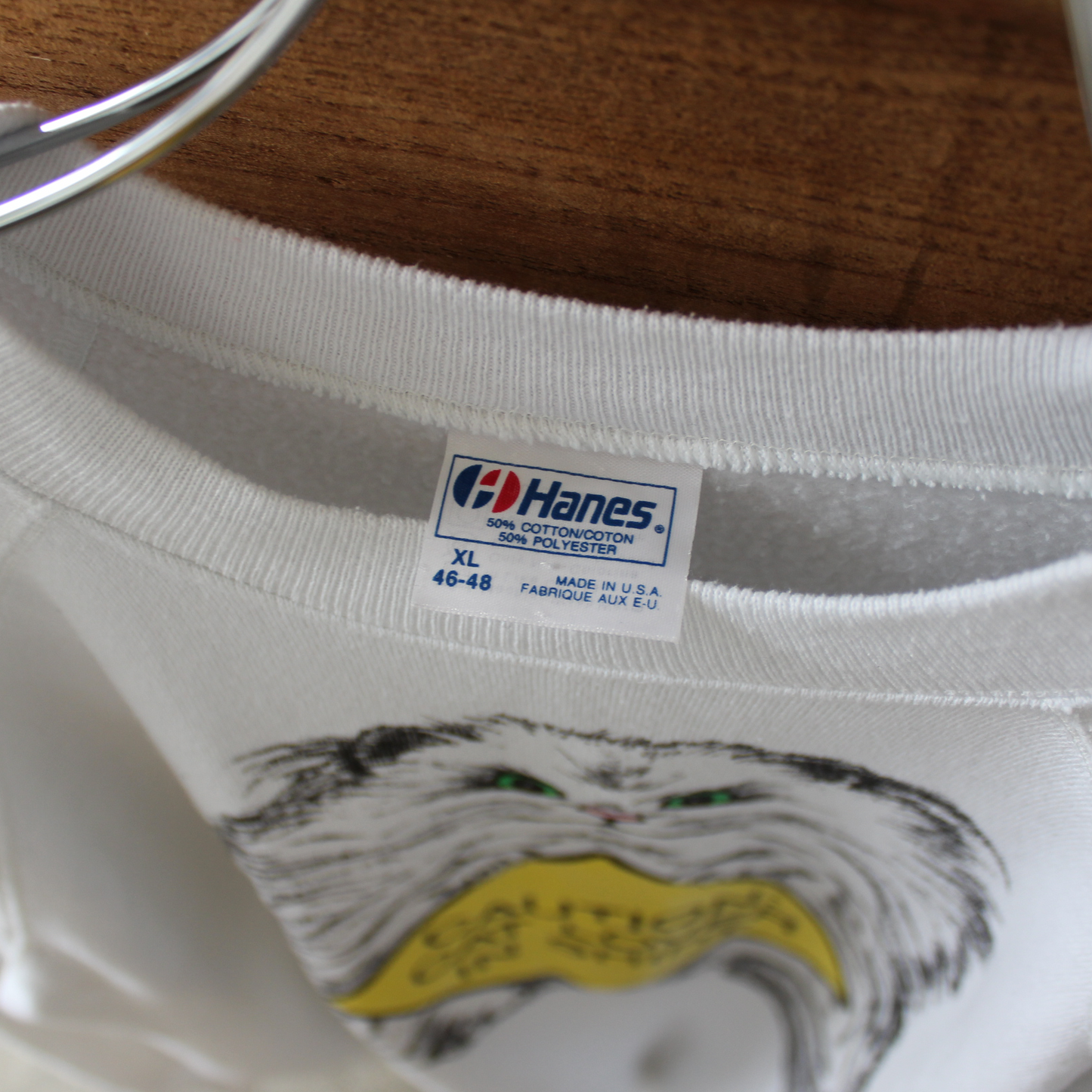 Catlover Caution Sweat / 80s / Made in USA