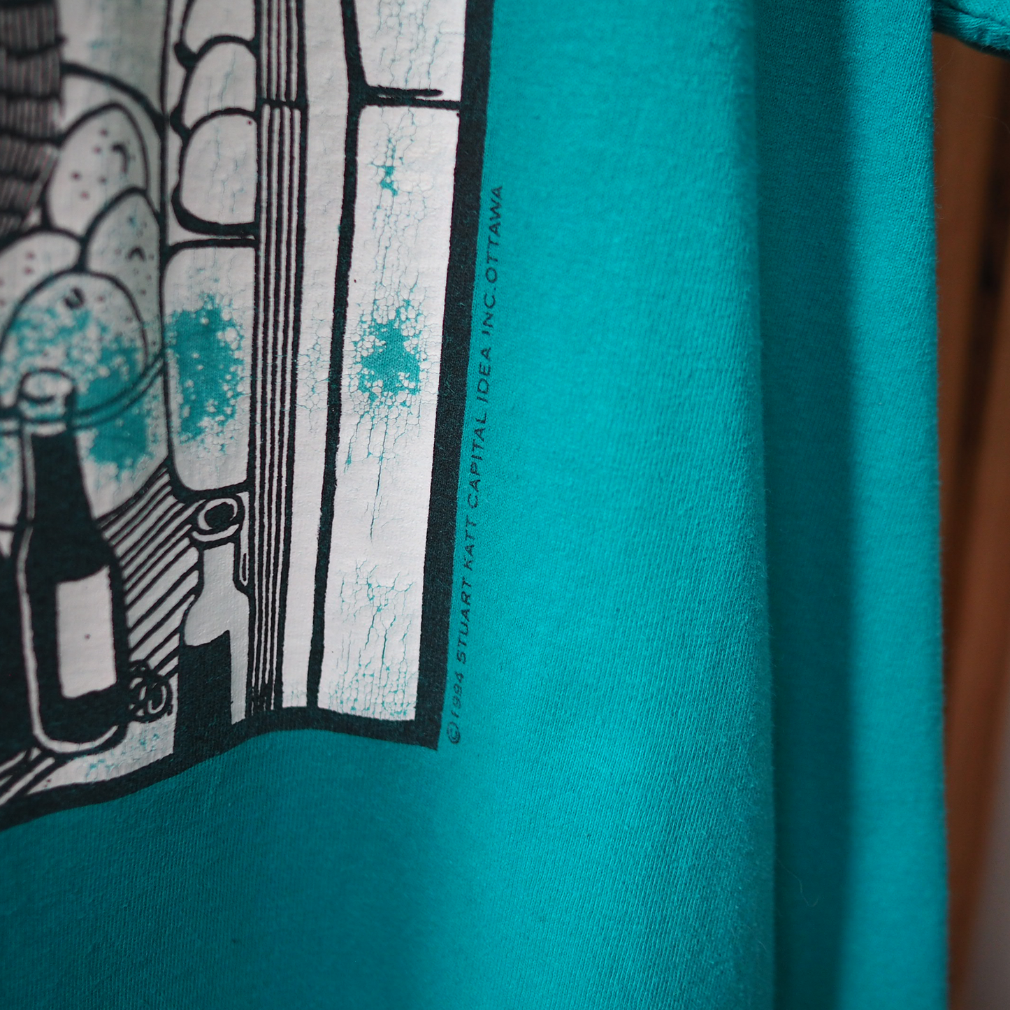 Cat Wants A Cool One Tee / 90s / STUART KATT / Made in Canada