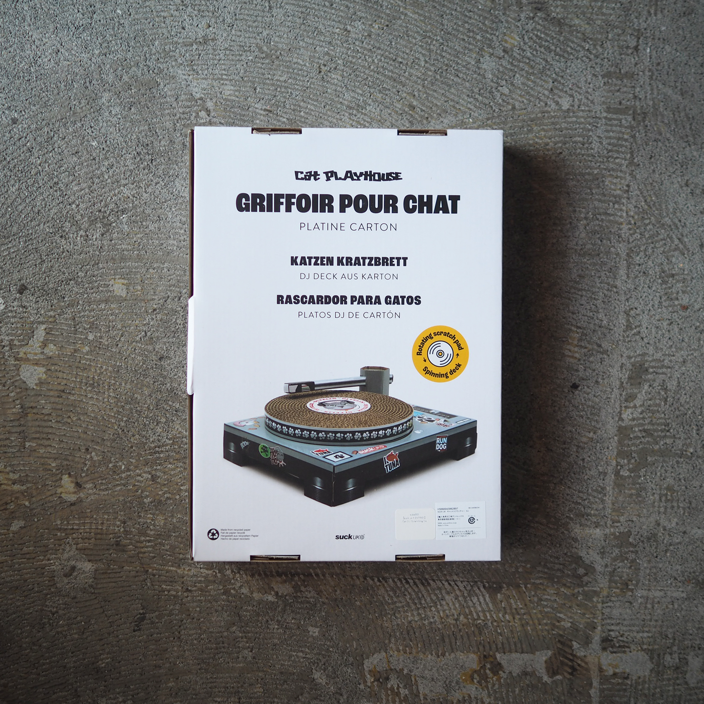 Cat DJ Scratching Deck