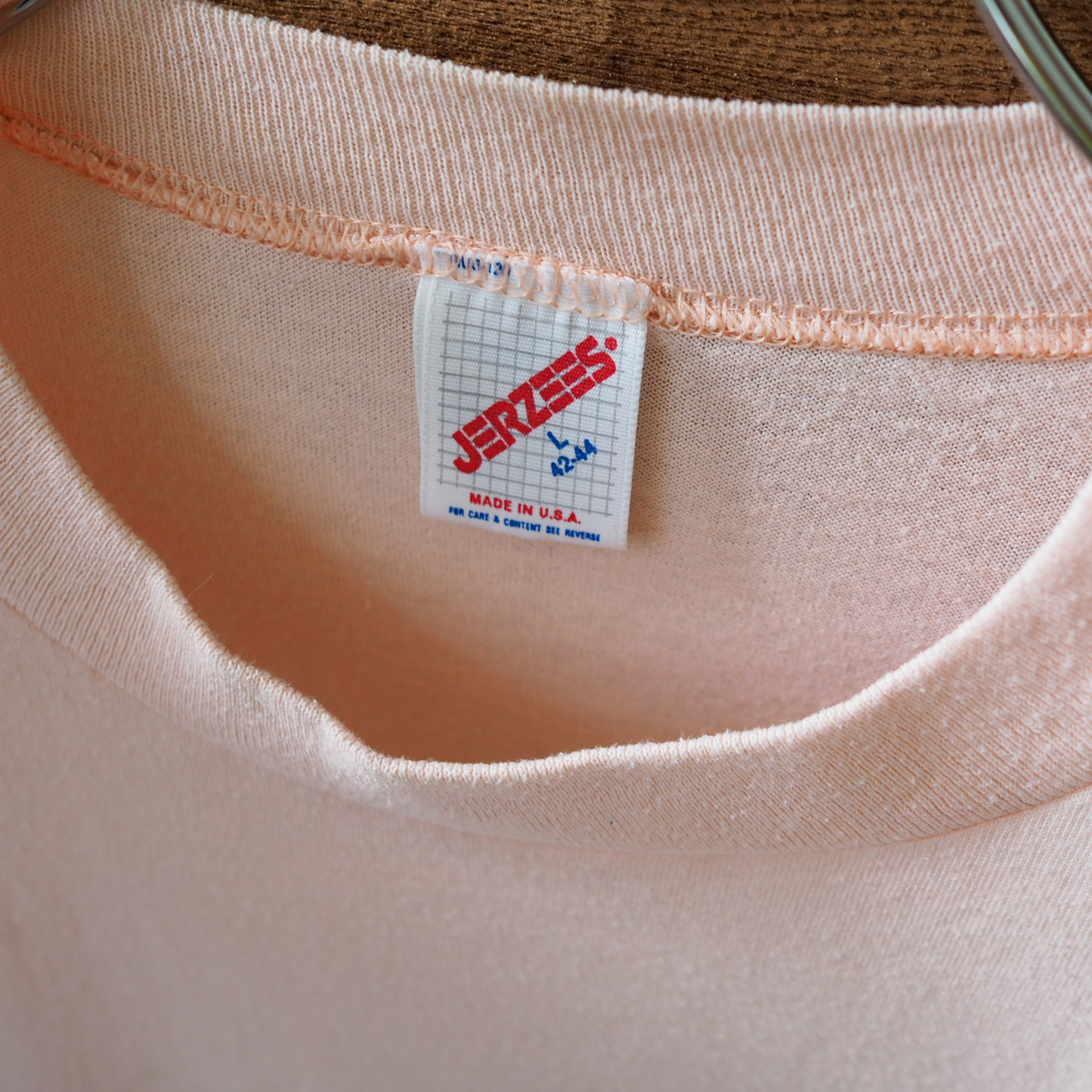 Decorated Hachi-ware Pink Tee / 90s / Made in USA