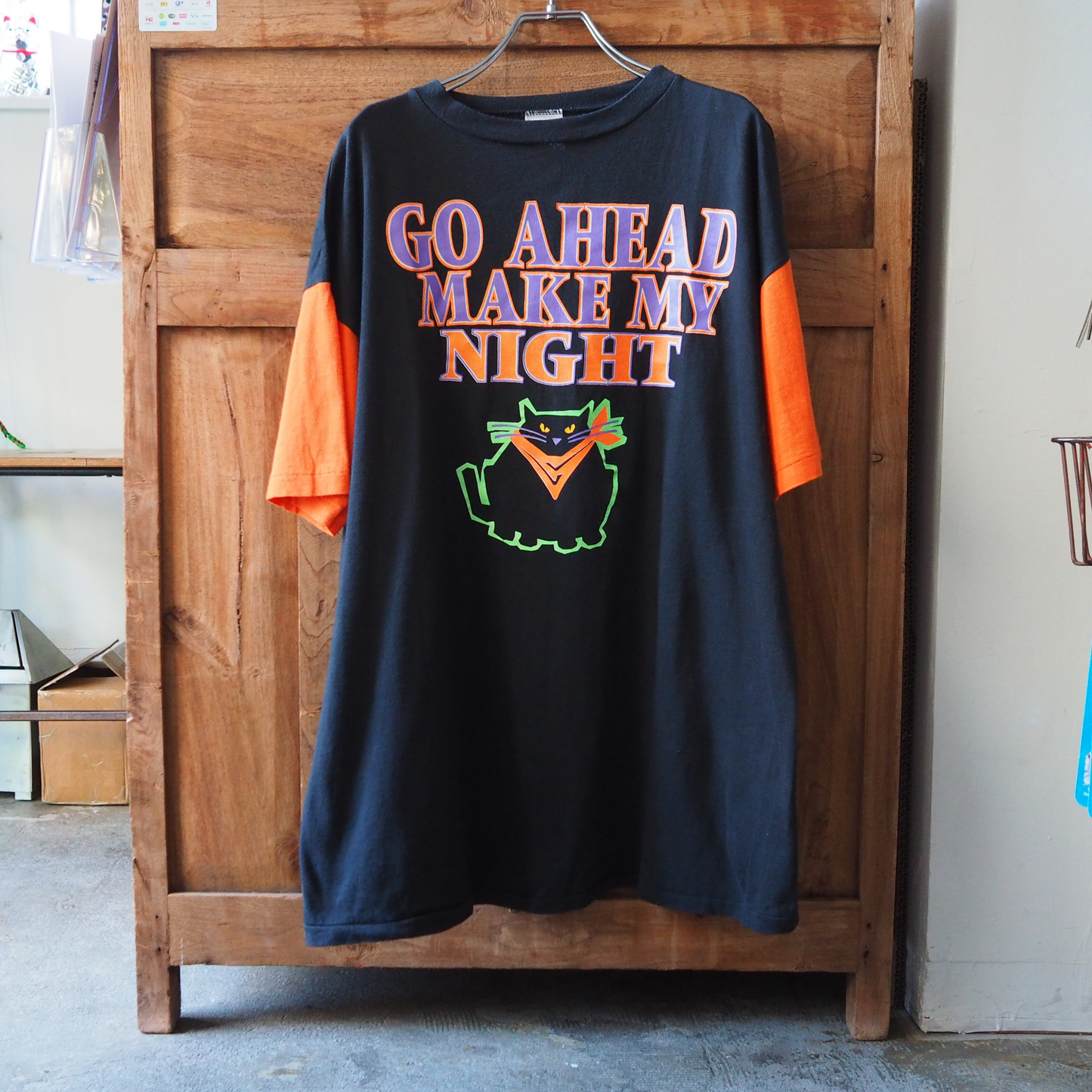 Go Ahead Make My Night Tee / 90s / Made in USA