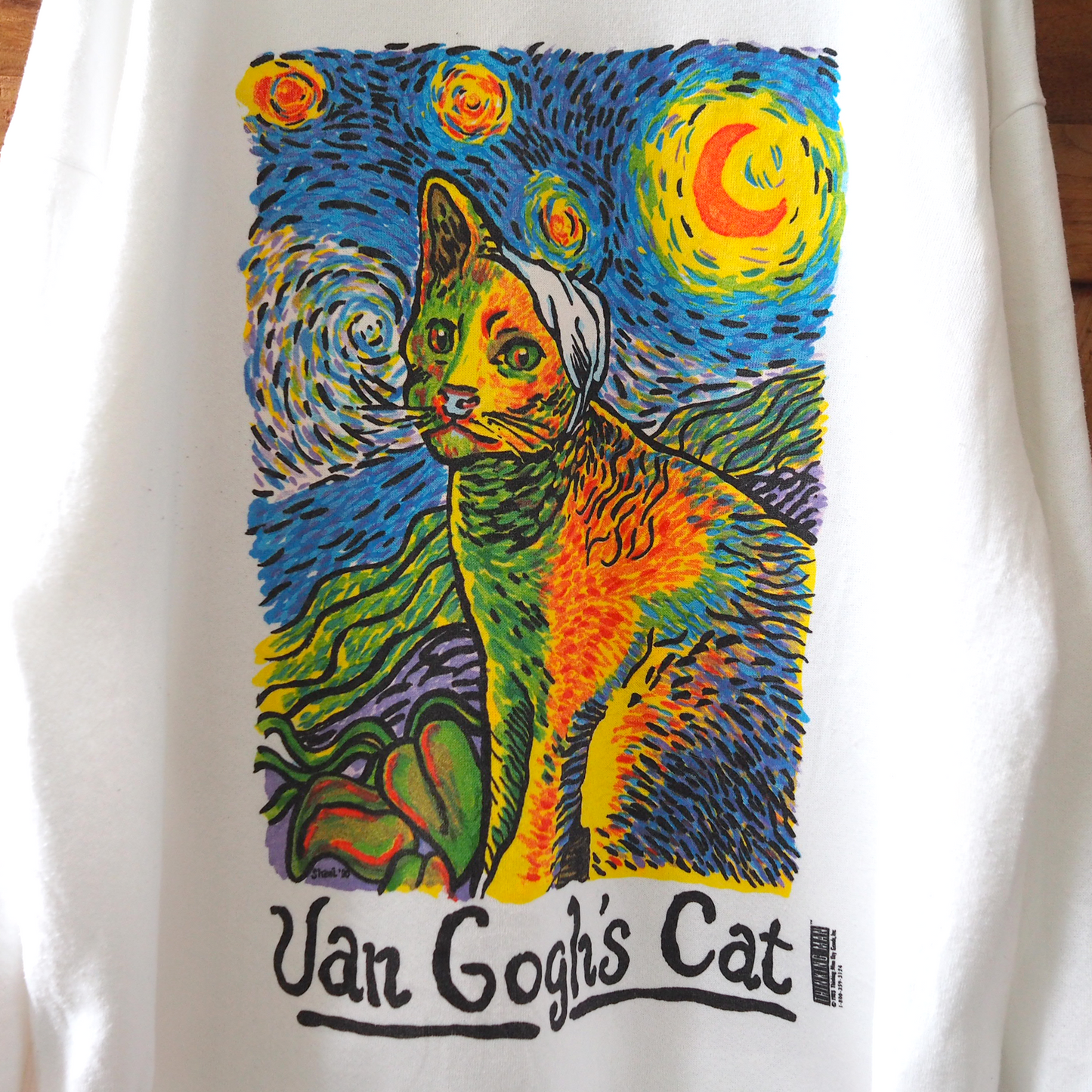 Van Gogh's Cat Sweat / 90s / Made in USA