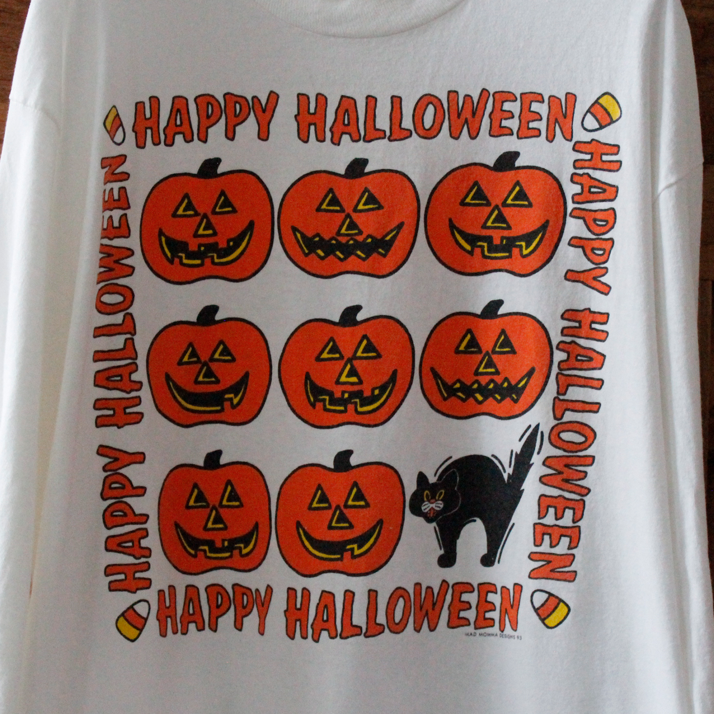 HAPPY HALLOWEEN Long Sleeve Tee / Made in USA