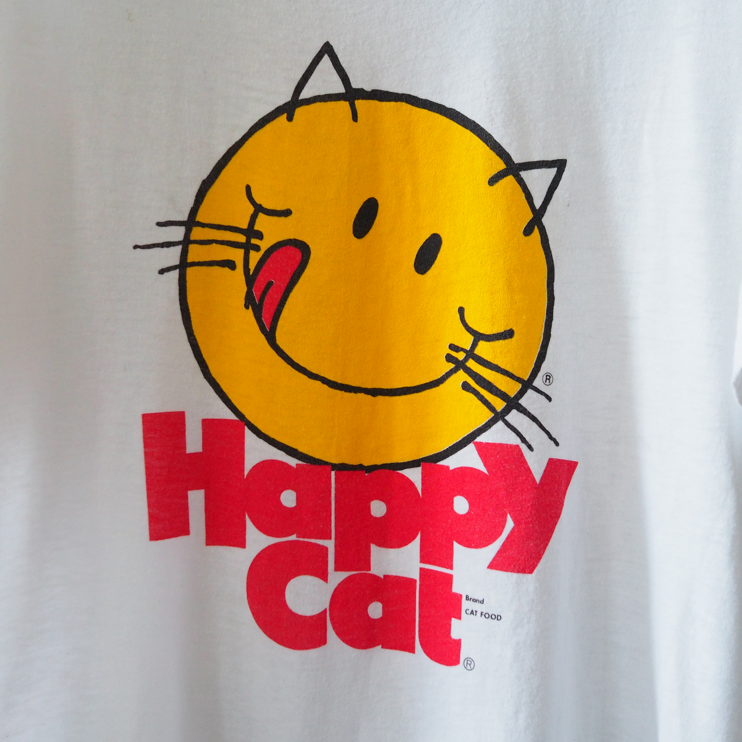 Purina 'Happy Cat' Brand Tee / 80s / Made in USA