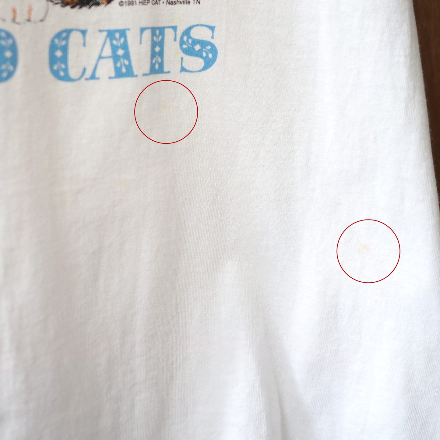 HEP CAT Calico Cats Tee / 90s