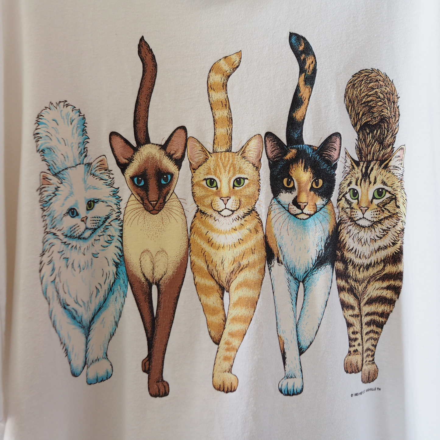 HEP CAT "Cats Coming and Going" Tee / 90s / Made in USA