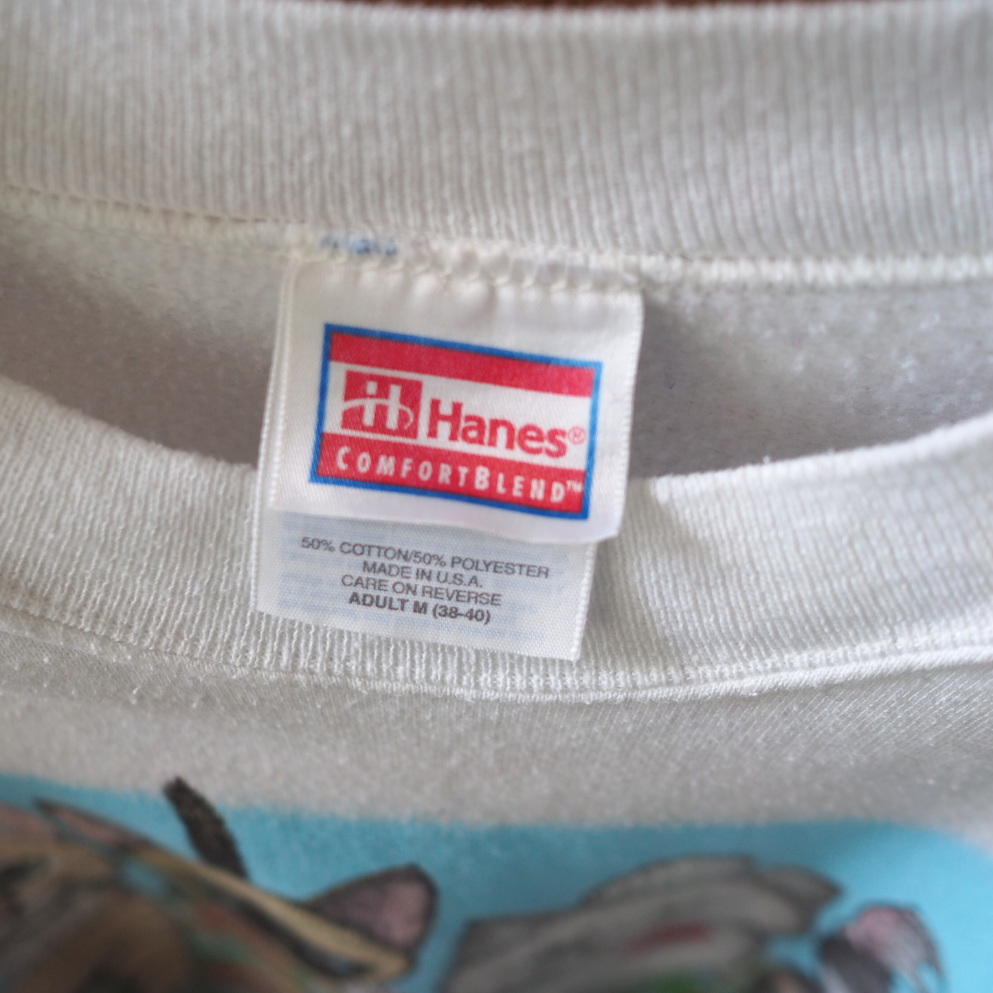 HEP CAT Kittens & Flowers Sweat / 90s / Made in USA