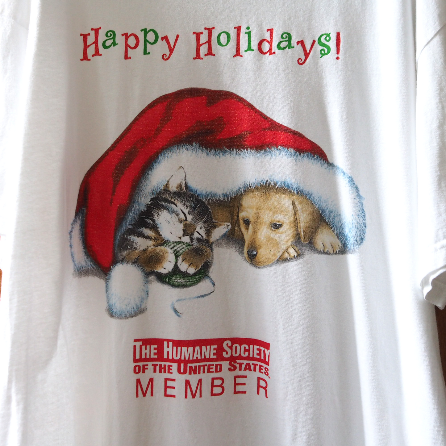 HSUS Happy Holidays Tee / 90s-