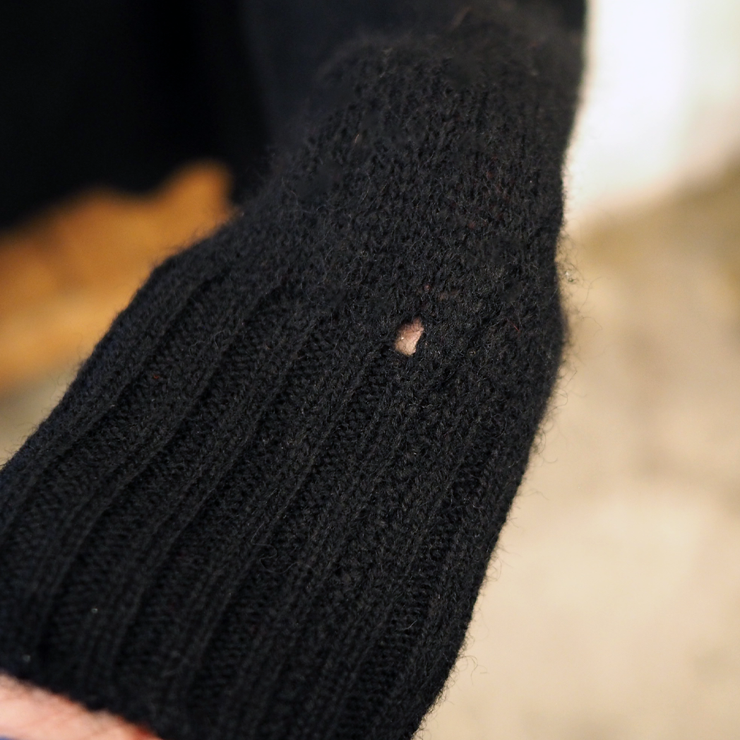 Cat with Yarn Ball Wool Sweatshirt / 90s-