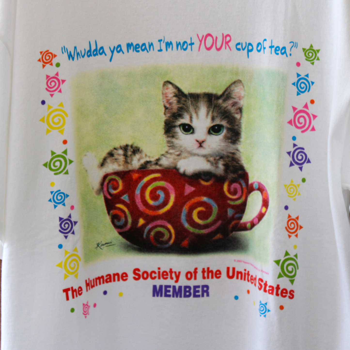 The Human Society of USA "Cup of Tea" Tee / 2000-