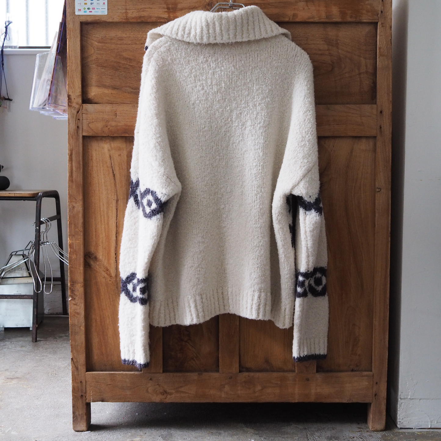 KITRI Bouclé Knit Cat Sweater