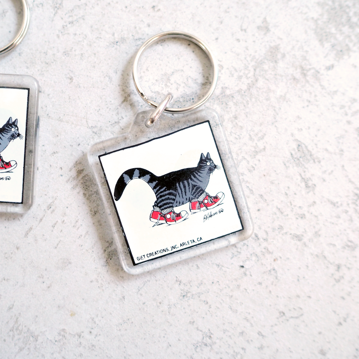 B.Kliban Acrylic Keychain / 90s