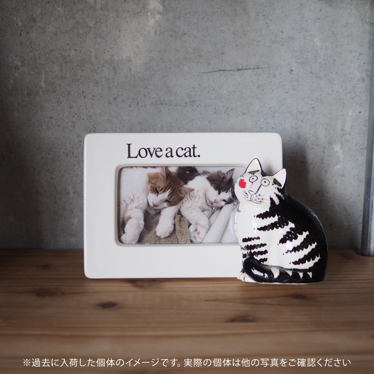 Kliban Cat Ceramic Photo Frame / 80s / Made in Japan