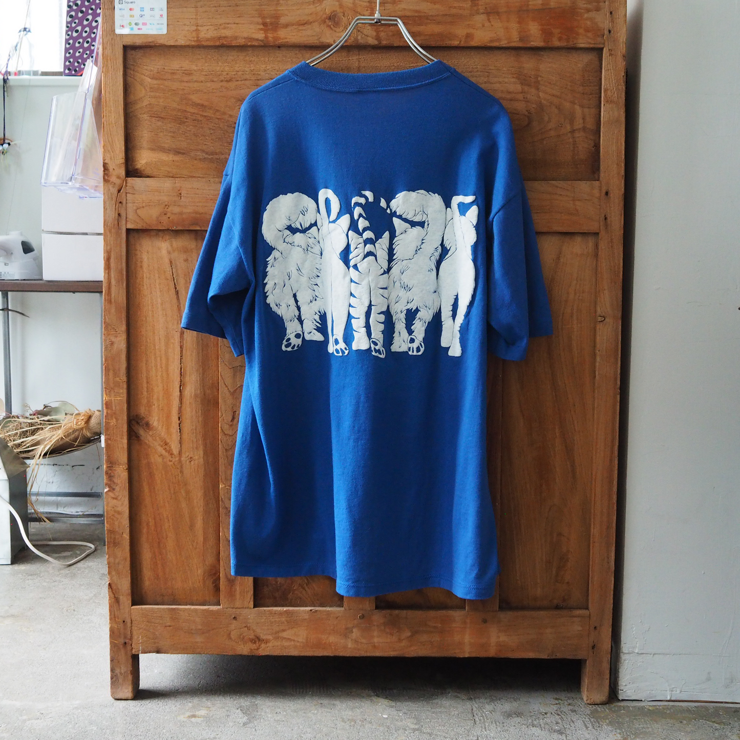 Linda Lori Blue Tee / 90s / Made in USA