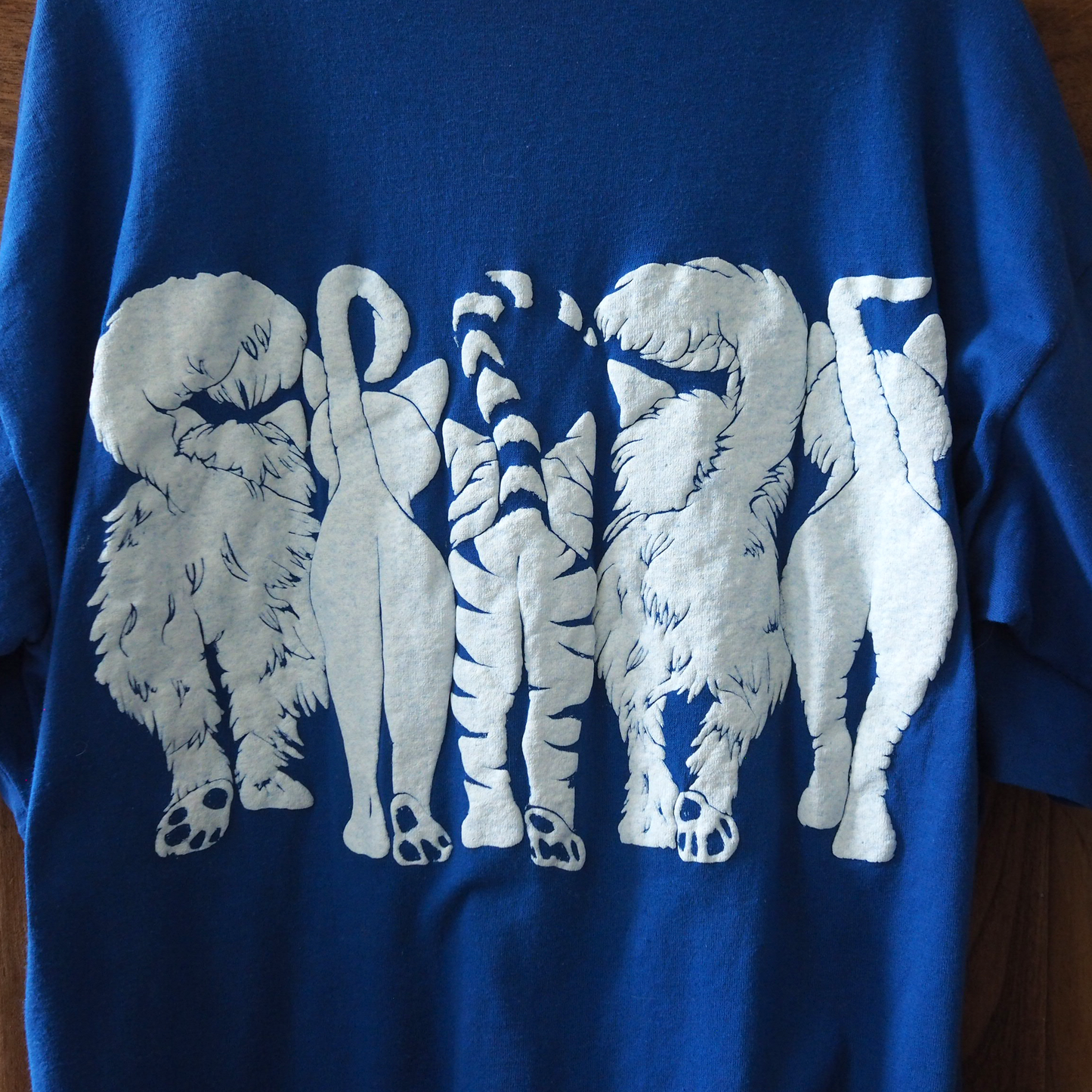Linda Lori Blue Tee / 90s / Made in USA