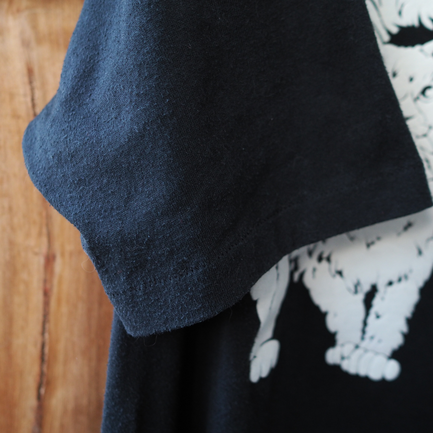 Linda Lori Black Tee / 90s / Made in USA