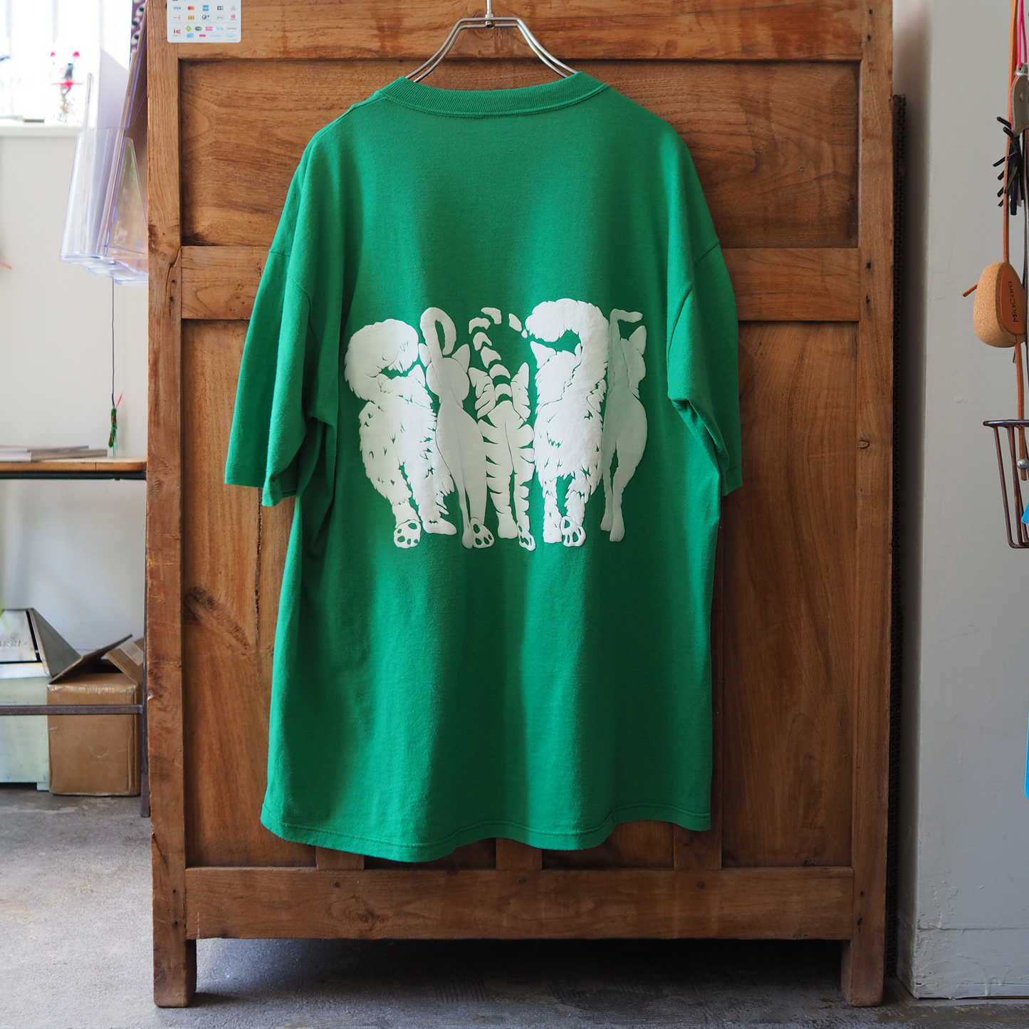 Linda Lori Green Tee / 90s / Made in USA