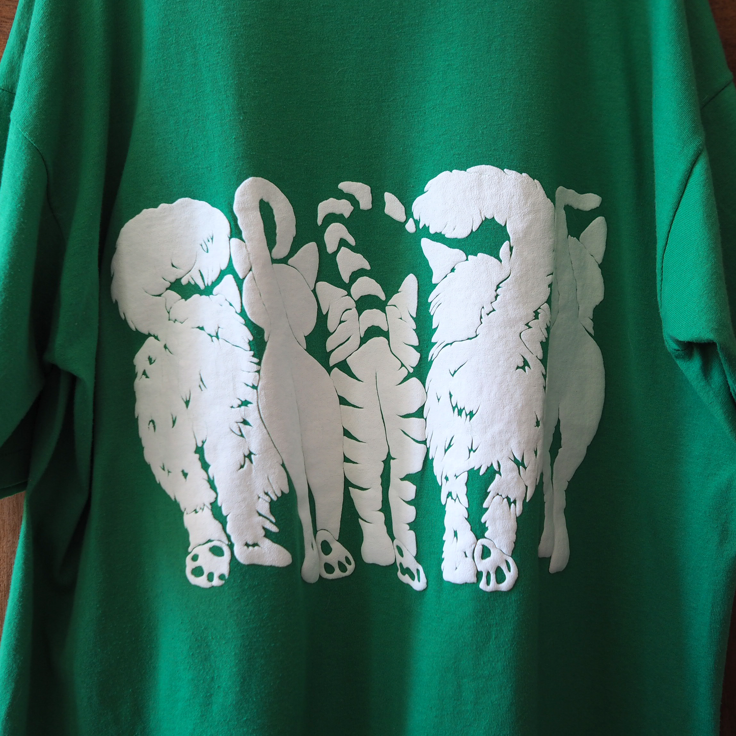 Linda Lori Green Tee / 90s / Made in USA
