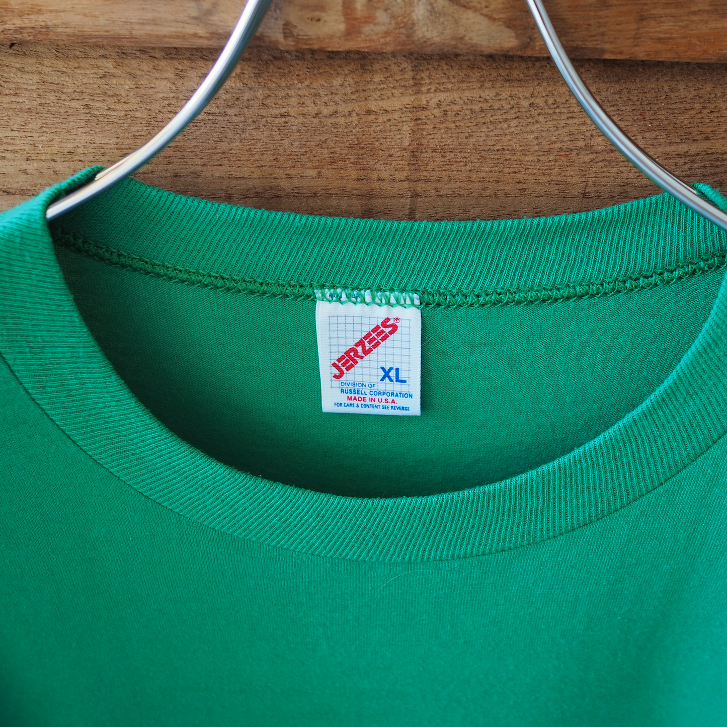 Linda Lori Green Tee / 90s / Made in USA