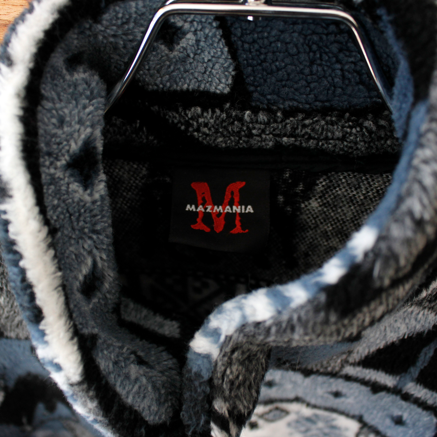 Mazmania All-Over Cats Print Fleece Jacket / 90s / Made in USA