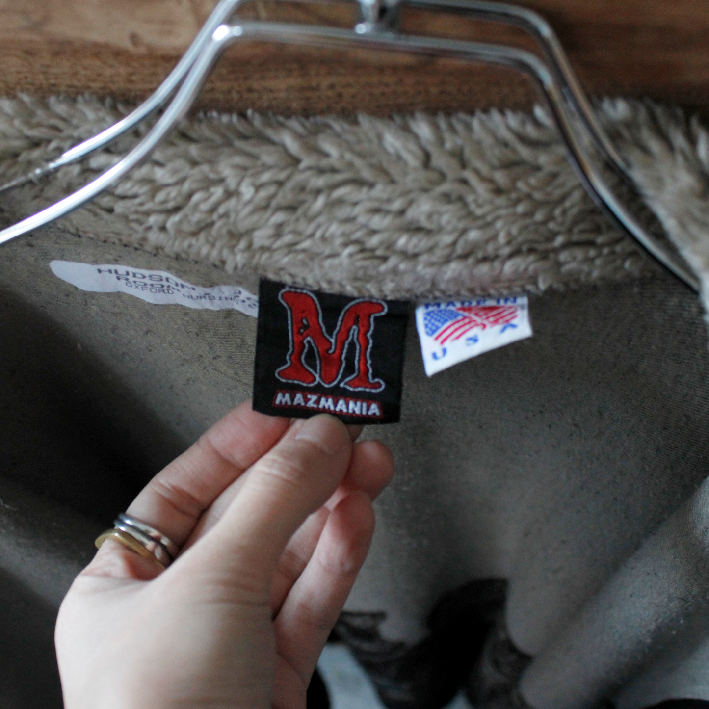 Mazmania Cats and Paws Fleece Jacket / 90s / Made in USA