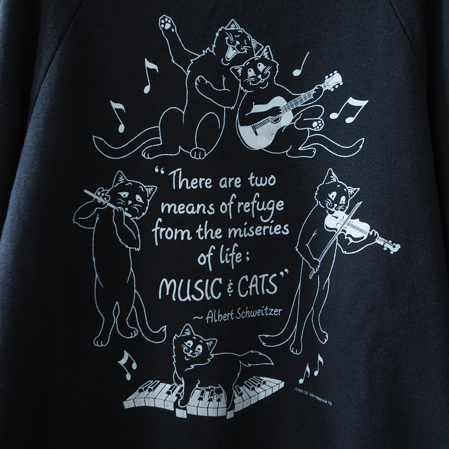 HEP CAT Music & Cats Sweat / 90s