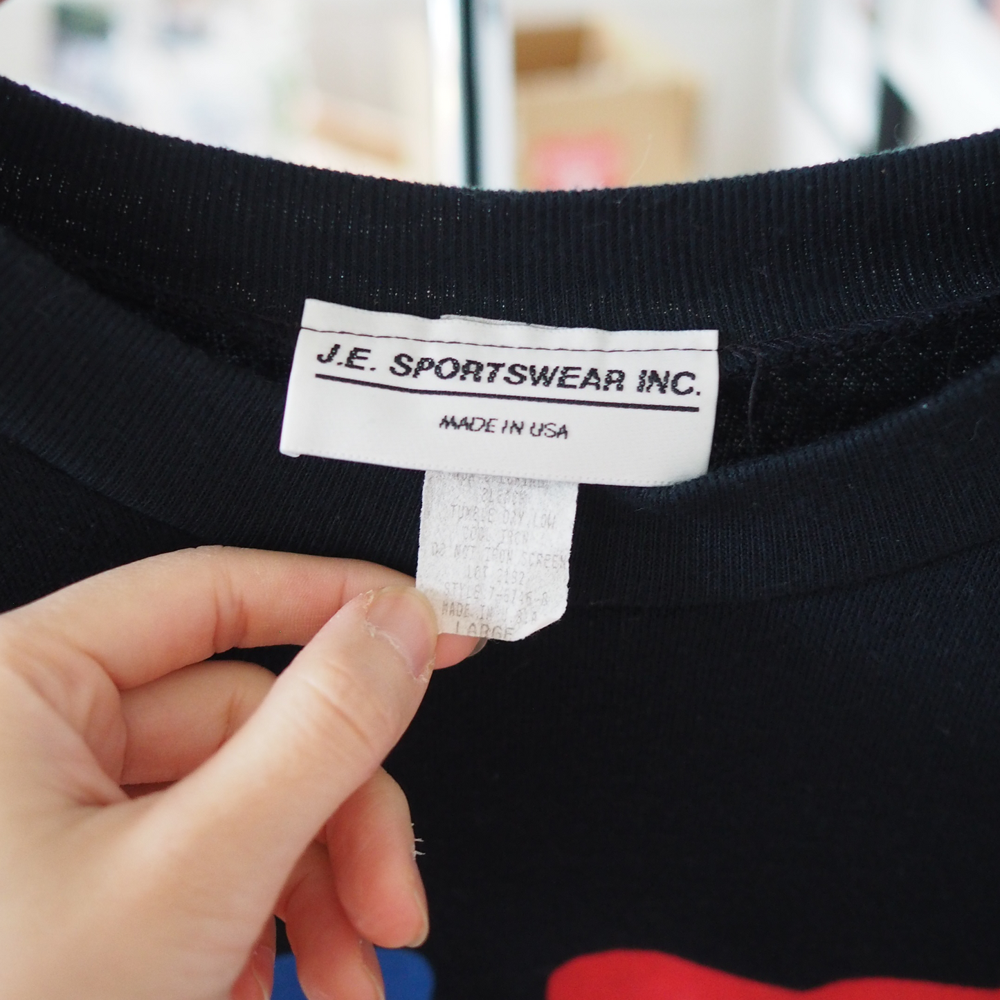 Neon Pop Cat Sweater / 80s / Made in USA