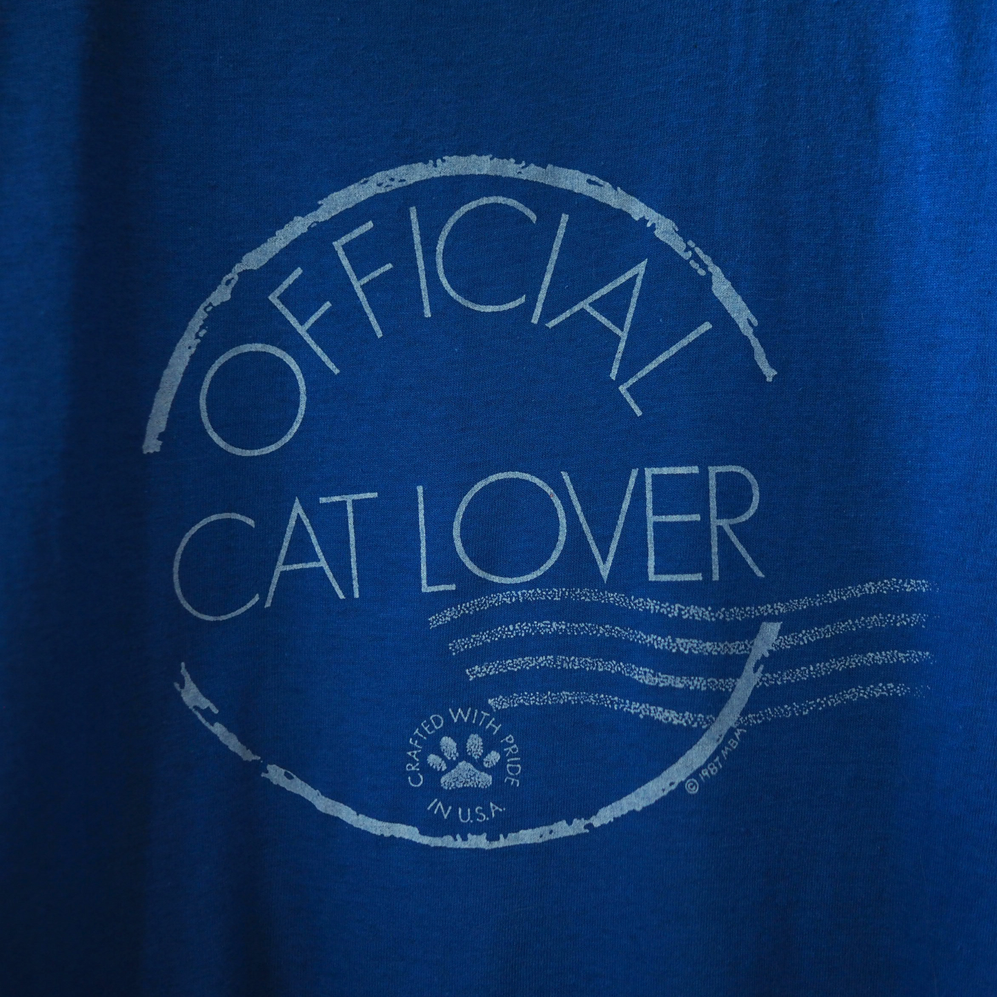 Official Cat Lover Tee / 80s / Made in USA