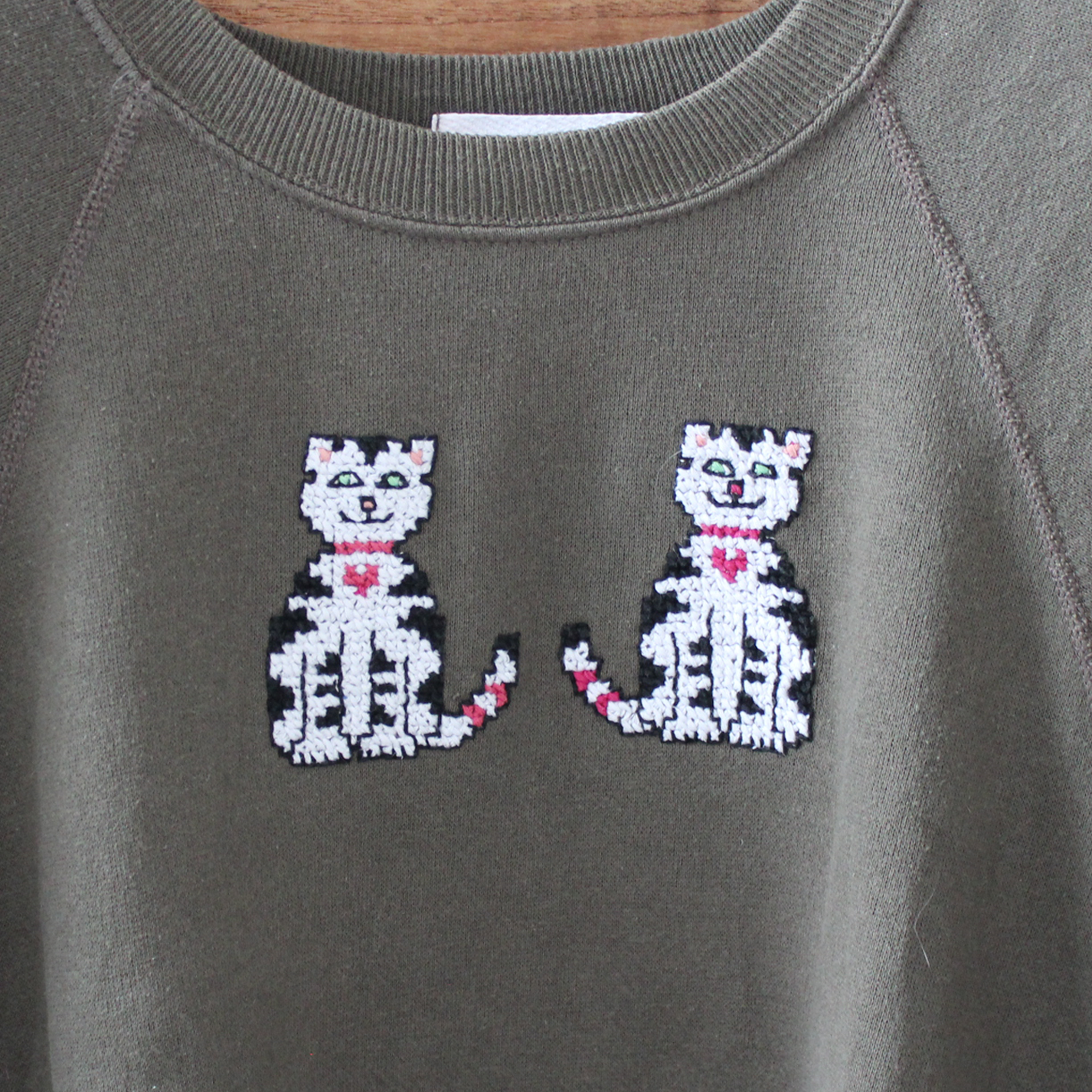 Old Gap Cats Sweat / 80s / Made in USA