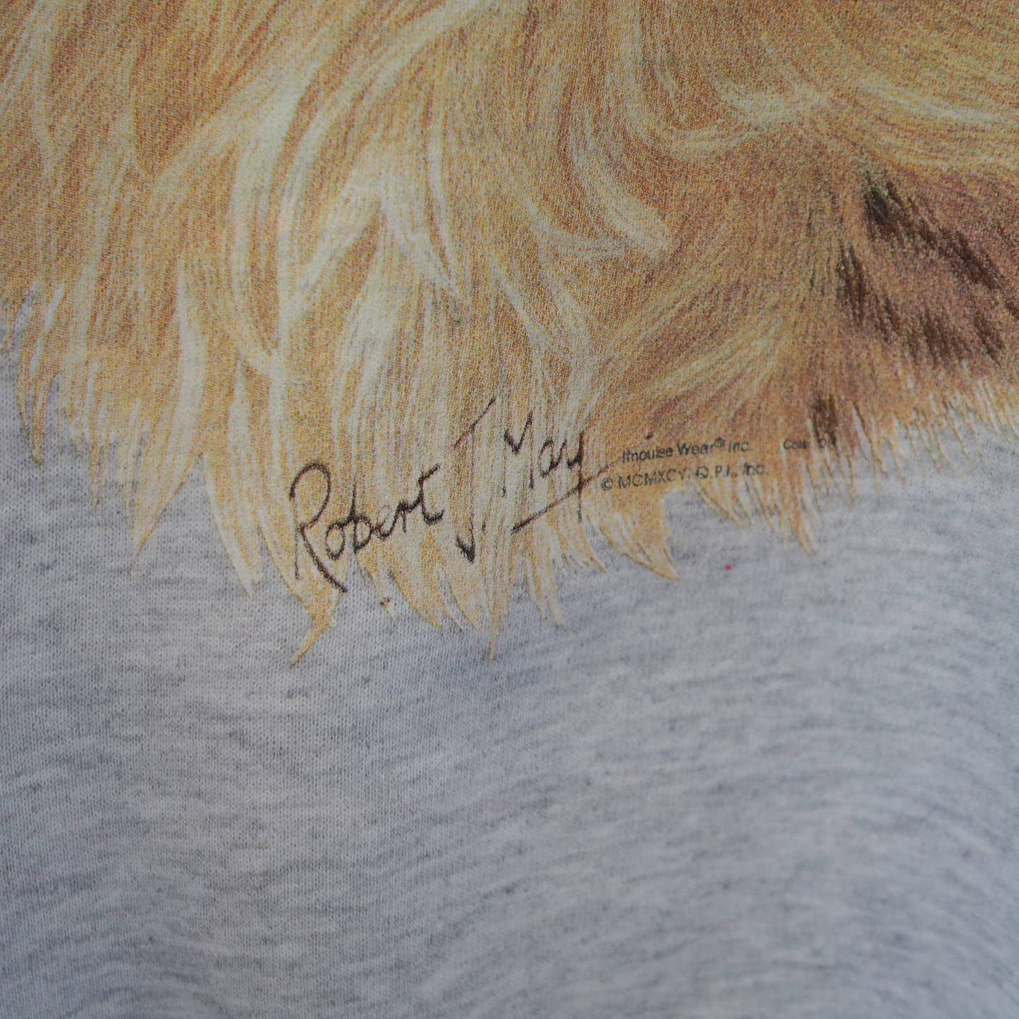 Red Tabby Cat Portrait Sweat / 90s