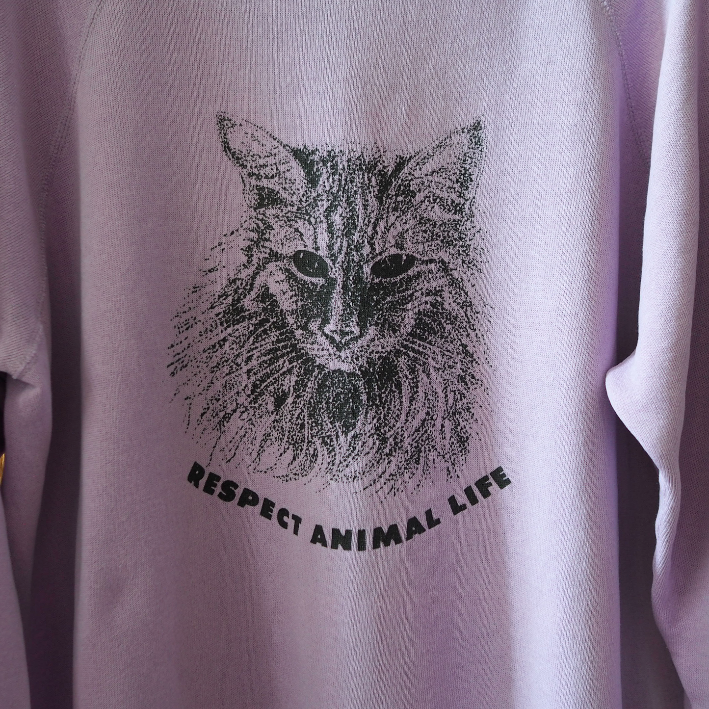 Respect Animal Life Sweat / 80s- / Made in USA
