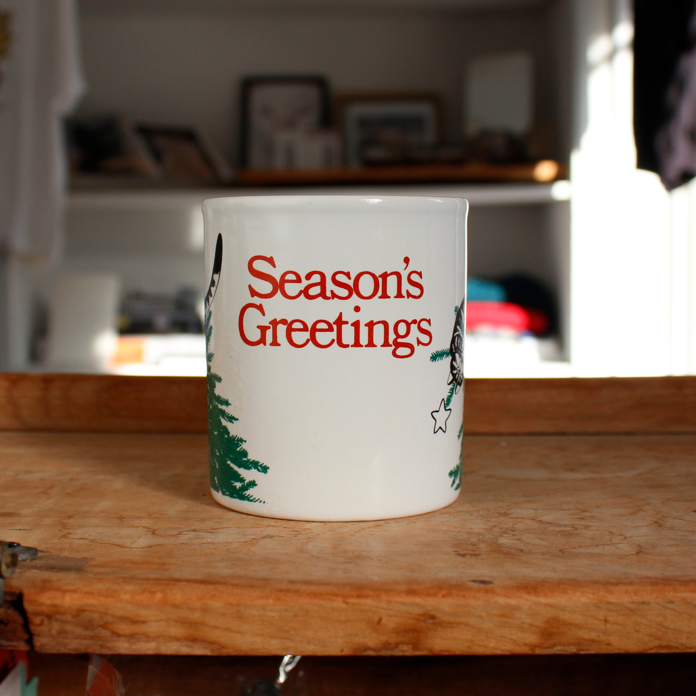 B.Kliban Season's Greetings Mug / 70~80s / Made in England