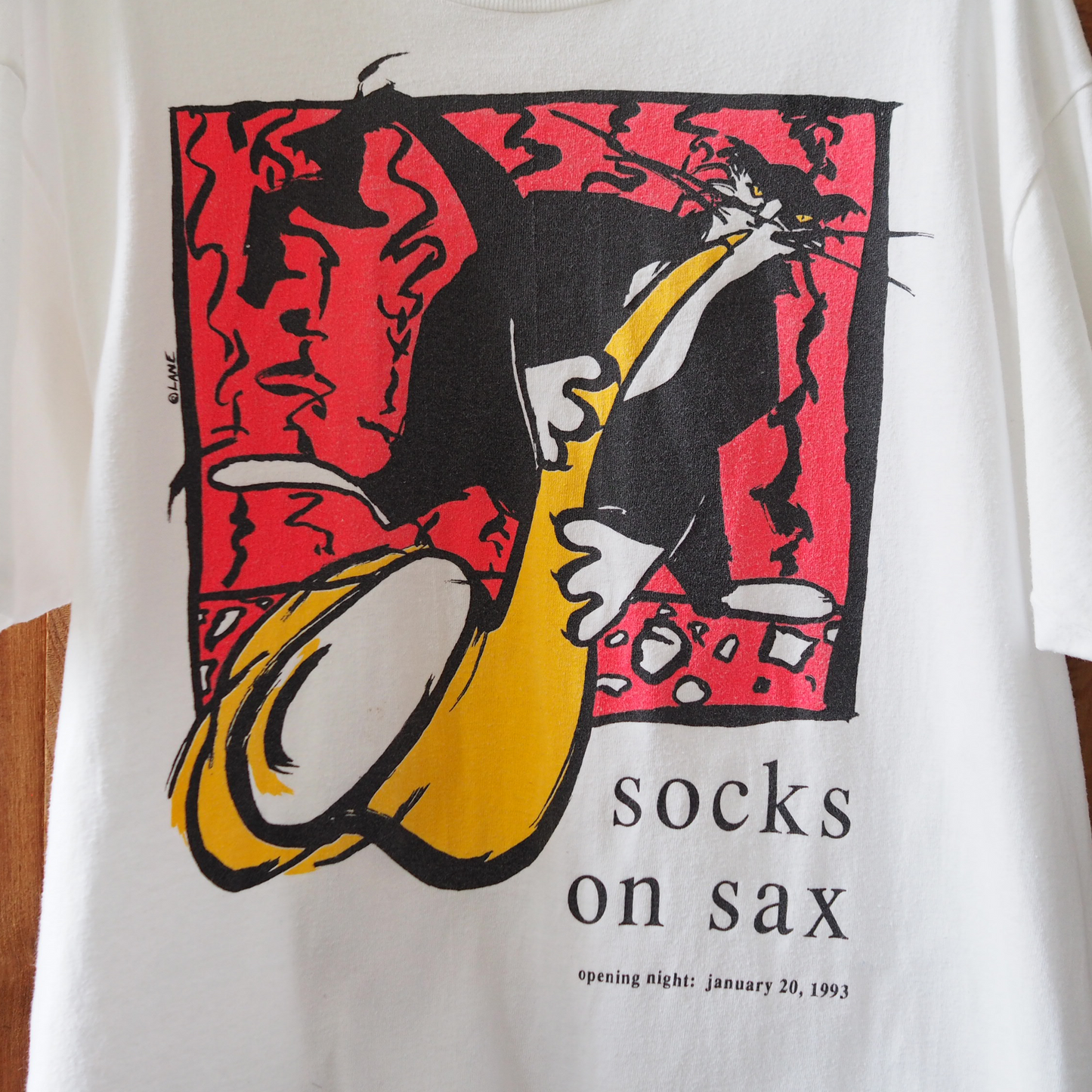 Socks on Sax Tee / 90s / Made in USA