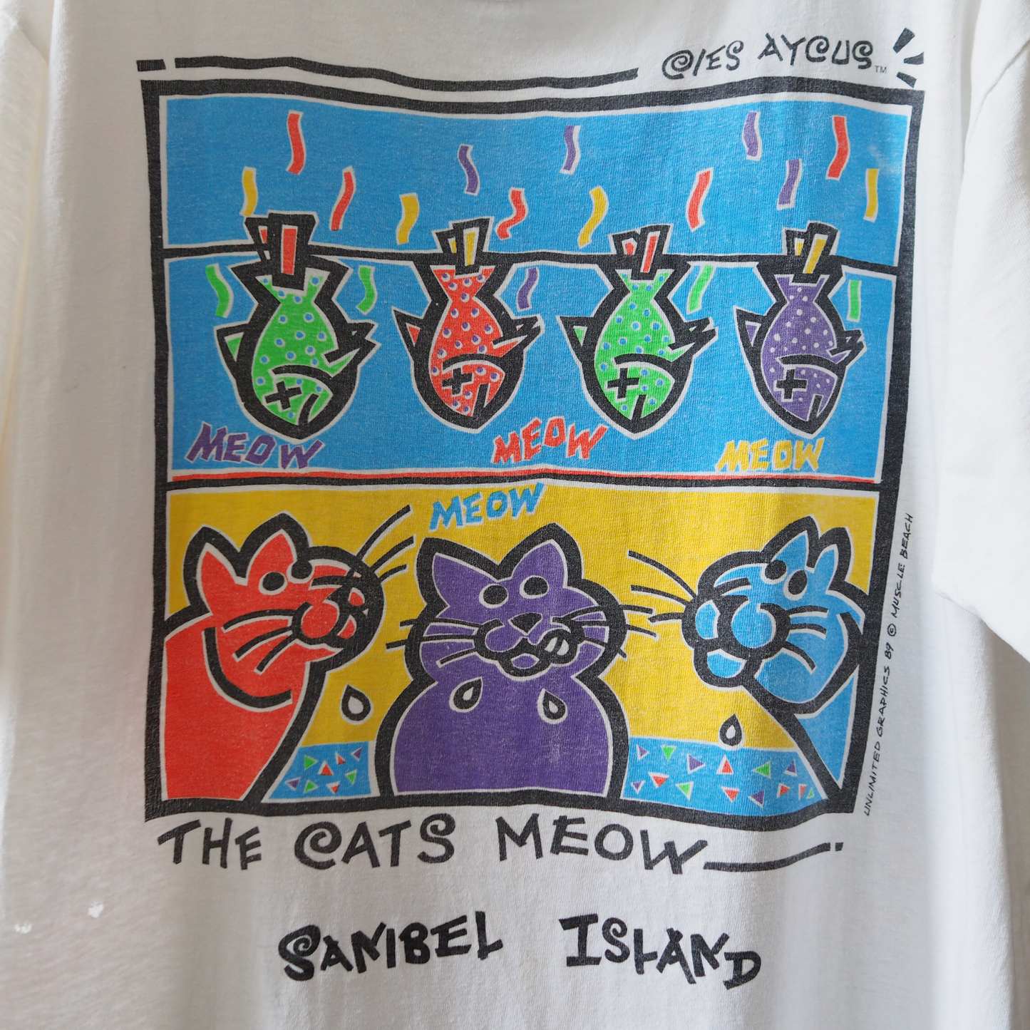 The Cats Meow Tee / 80s / Made in USA