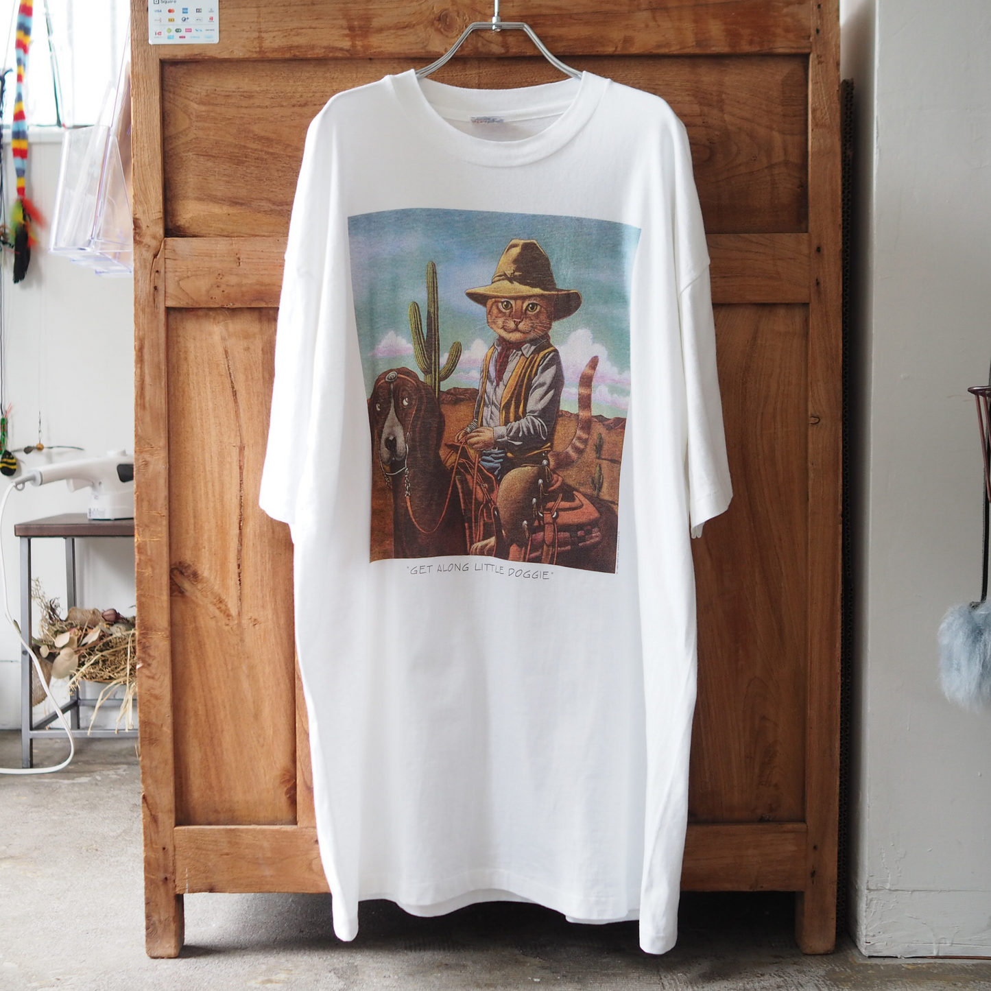 HEP CAT Cow Boy Tee / 90s / Made in USA