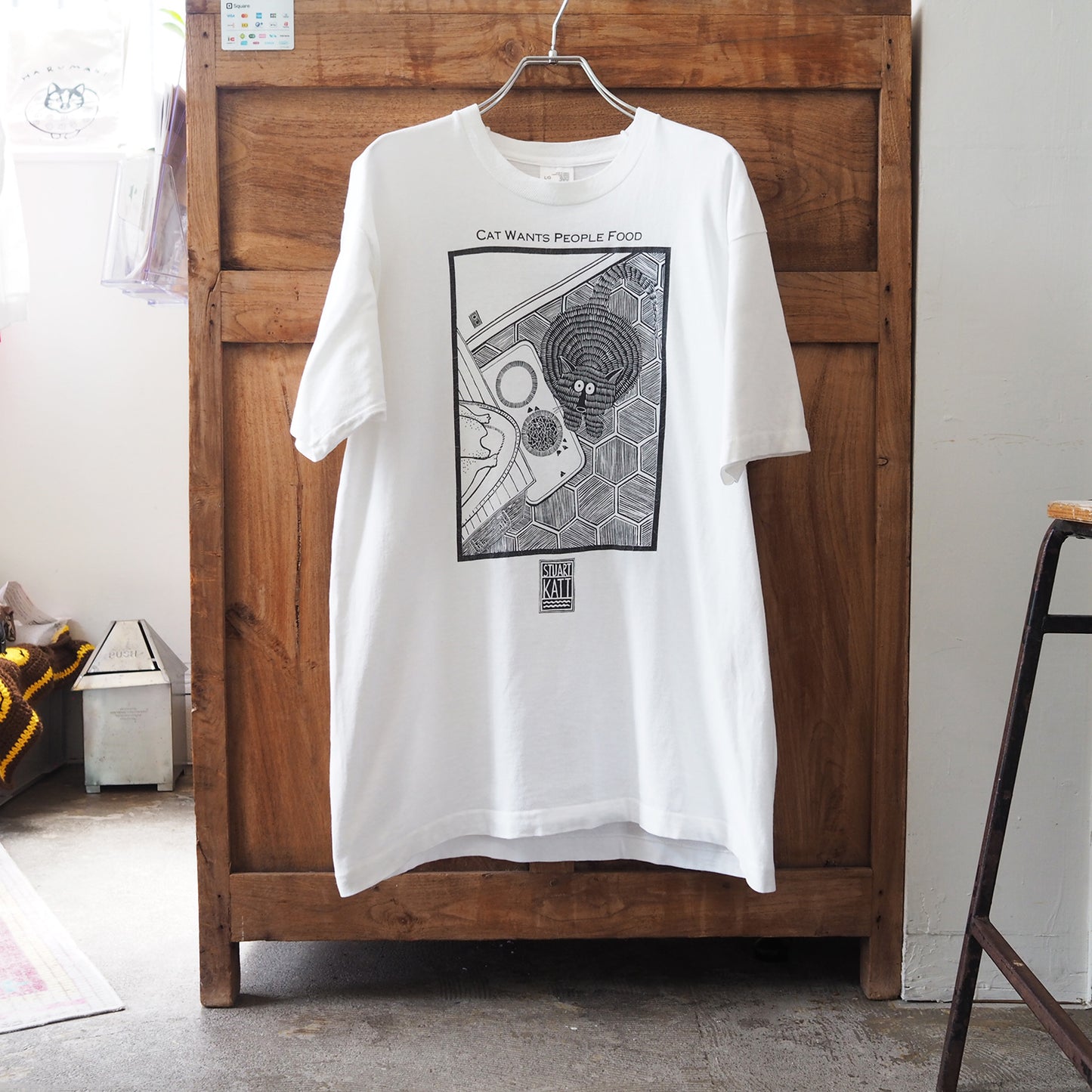 Cat Wants People Food Tee / 90s / STUART KATT