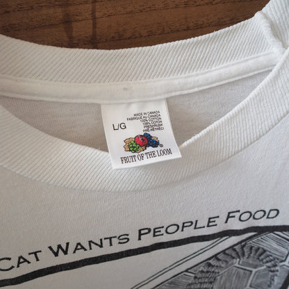 Cat Wants People Food Tee / 90s / STUART KATT