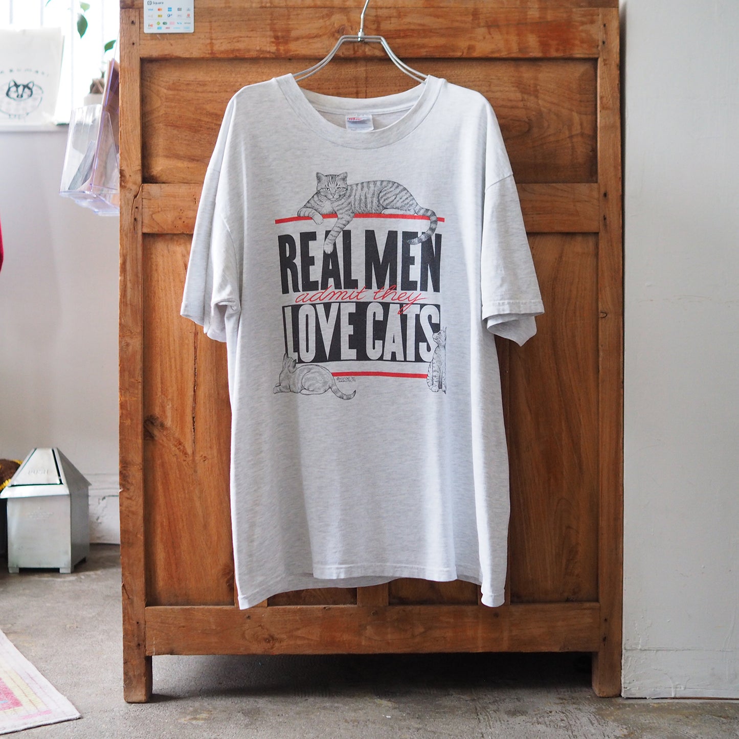 HEP CAT "REAL MEN LOVE CATS" Tee / 90s